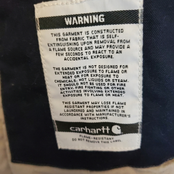 Carhartt Flame-Resistant Full Swing Quick Duck Coat for Men - Dark Navy - L - Picture 13 of 16